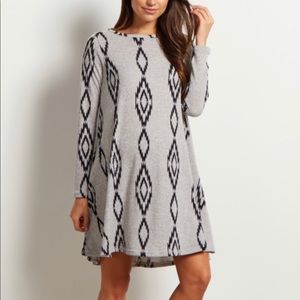 Maternity Black diamond accent dress